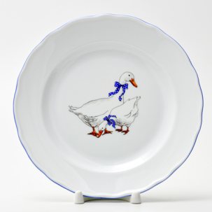 Тарелка десертная Гуси