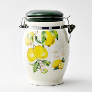 Банка для сыпучих продуктов Лимоны Royal Classics 115 x 175 мм.
