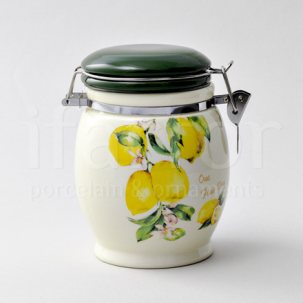 Банка для сыпучих продуктов Лимоны Royal Classics 115 x 150 мм.