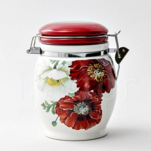 Банка для сыпучих продуктов Маки Royal Classics 115 x 150 мм.