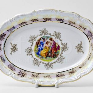 Блюдо овальное Мадонна Перламутр Мария-Тереза Овальное
