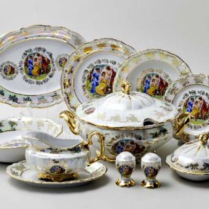 Сервиз столовый Мадонна Перламутр 6/28 Мария-Тереза