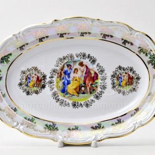 Блюдо овальное Мадонна Перламутр 539 Мария-Тереза Овальное