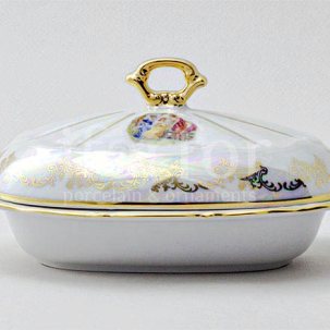 Масленка и крышка Мадонна Перламутр Мария-Тереза