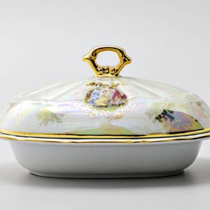 Масленка и крышка Мадонна Перламутр Мария-Тереза