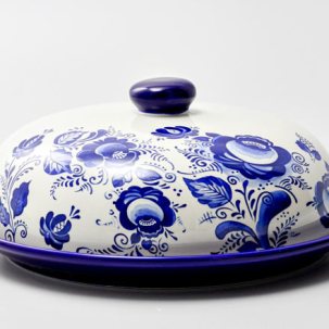 Блинница Гжель Royal Classics 230 x 230 x 100 мм.