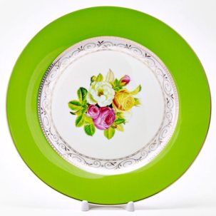 Тарелка плоская Радуга Зеленый