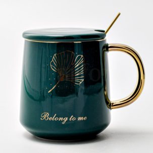 Кружка с крышкой и ложкой Belong to me Royal Classics