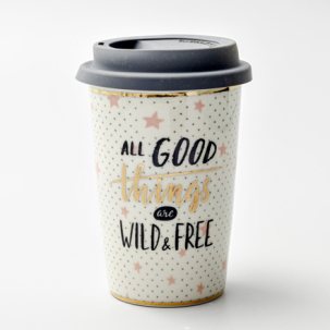 Термокружка All good things are wild and free 1/2 Royal Classics 127 мм.