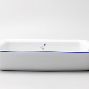 Блюдо для запекания прямоугольное Гуси Benedikt Ribby 380 мм.