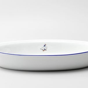 Блюдо для запекания овальное Гуси Benedikt Ribby 360 мм.