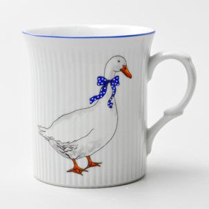 Кружка Гуси. Один гусь Kvetinovy pupen