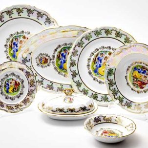 Сервиз столовый Мадонна Перламутр 6/27 Мария-Тереза