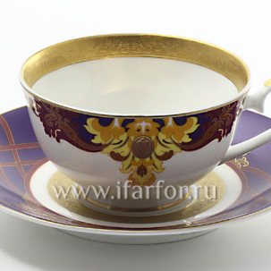 Чашка с блюдцем чайная Барокко оригинальный 1/2 La Maison 200 мл.
