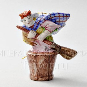 Елочная игрушка Баба-Яга Баба-Яга 2 85 x 100 мм.