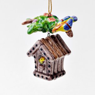 Елочная игрушка Скворечник
