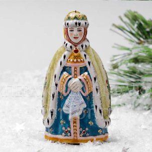 Елочная игрушка Царица Сказка о царе Салтане. Царица 70 x 60 x 125 мм.