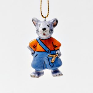 Елочная игрушка Мышонок озорник 2