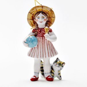 Елочная игрушка Девочка с мороженым