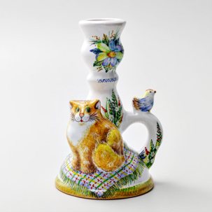 Подсвечник Подсвечник с котом