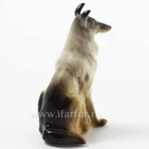 Скульптура Колли большая коричневая