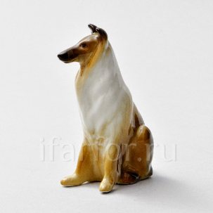 Скульптура Колли малая коричневая