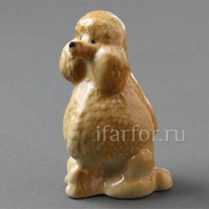 Скульптура Пудель рыжий