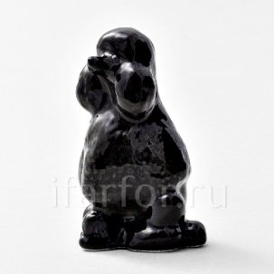 Скульптура Пудель черный