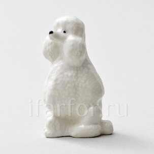 Скульптура Пудель белый