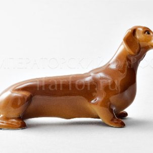 Скульптура Такса малая Рыжая