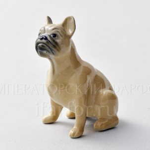 Скульптура Французский большой бульдог Палевый