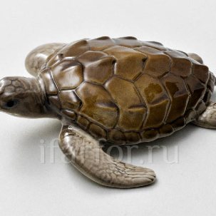 Скульптура Черепаха большая серая