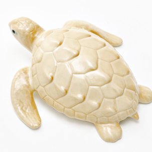 Скульптура Черепаха большая бежевая
