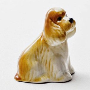 Скульптура Щенок спаниеля Рыжий