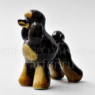 Скульптура Пудель большой коричневый