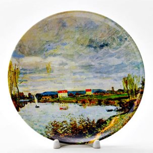 Декоративная тарелка The Seine at Argenteuil Sun
