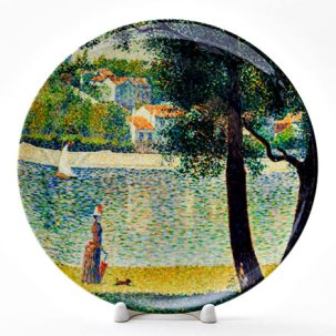 Декоративная тарелка Сена в Курбевуа
