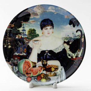 Декоративная тарелка Купчиха за чаем