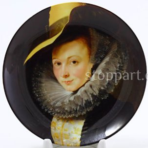 Декоративная тарелка 150 мм Питер Пауль Рубенс  Изабелла Брандт  (в шляпе)