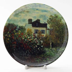 Декоративная тарелка Сад у дома художника в Аржантее