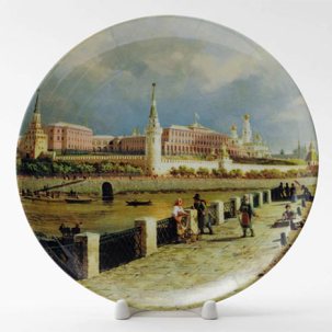 Декоративная тарелка Вид на Кремль с Москворецкого моста