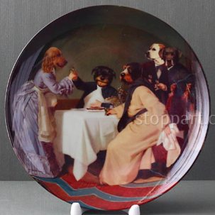 Декоративная тарелка Хозяйка и гости