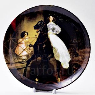 Декоративная тарелка Всадница