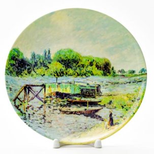 Декоративная тарелка Прачечная на Сене в Эрбле