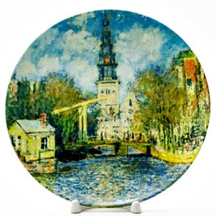 Декоративная тарелка Канал в Амстердаме
