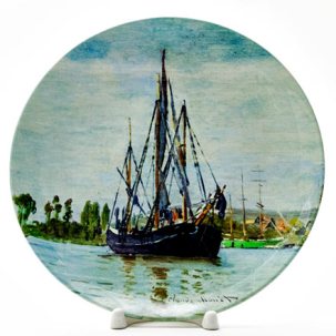 Декоративная тарелка Парусник
