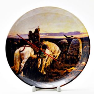 Декоративная тарелка Витязь на распутье