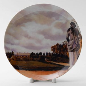 Декоративная тарелка Версальский парк осенью