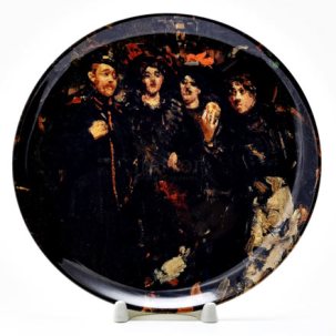 Декоративная тарелка На бульваре