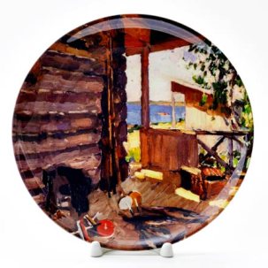 Декоративная тарелка На Сенежском озере